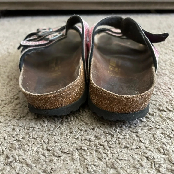 Birkenstock Florida Pink Snake Skin Animal Print Size 41 (10-10.5) Sandals - Picture 5 of 9
